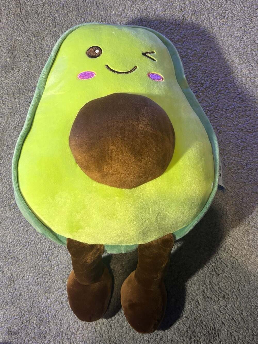 AASSOO Winking Avocado Large Plush Toy Pillow